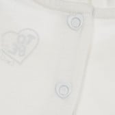 Памучна тениска с щампа на зайчета за бебе, бяла Chicco 298882 7