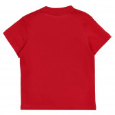 Памучна тениска GO TEAM за бебе, червена Chicco 299047 4