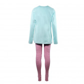 Памучна пижама за момиче от блуза с дълъг ръкав и клин SANETTA 29907 2