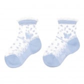 Чорапи със сини акценти за бебе, бели Chicco 299645 