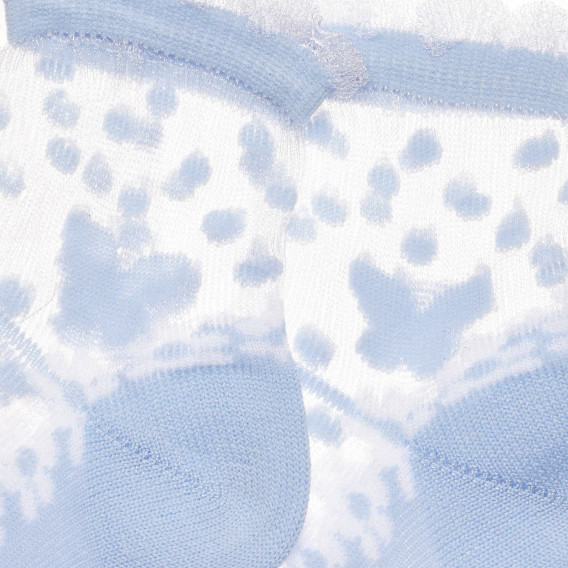 Чорапи със сини акценти за бебе, бели Chicco 299646 2