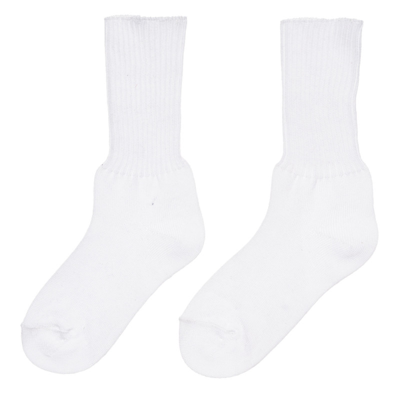 Памучни дълги чорапи за бебе, бели  299822