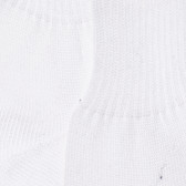 Памучни дълги чорапи за бебе, бели Chicco 299824 2