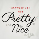 Памучна блуза HAPPY GIRLS за бебе, бяла Chicco 300215 2