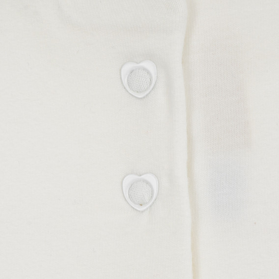 Памучна блуза HAPPY GIRLS за бебе, бяла Chicco 300216 3