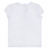 Памучна тениска с къдрички за бебе, бяла Chicco 300744 4