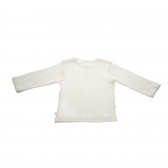 Памучна блуза с дълъг ръкав и щампа имитираща колие за бебе за момиче бяла STACCATO 30077 2