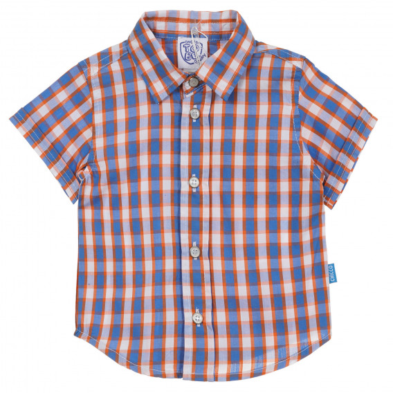 Памучна карирана риза за бебе, многоцветна Chicco 300827 