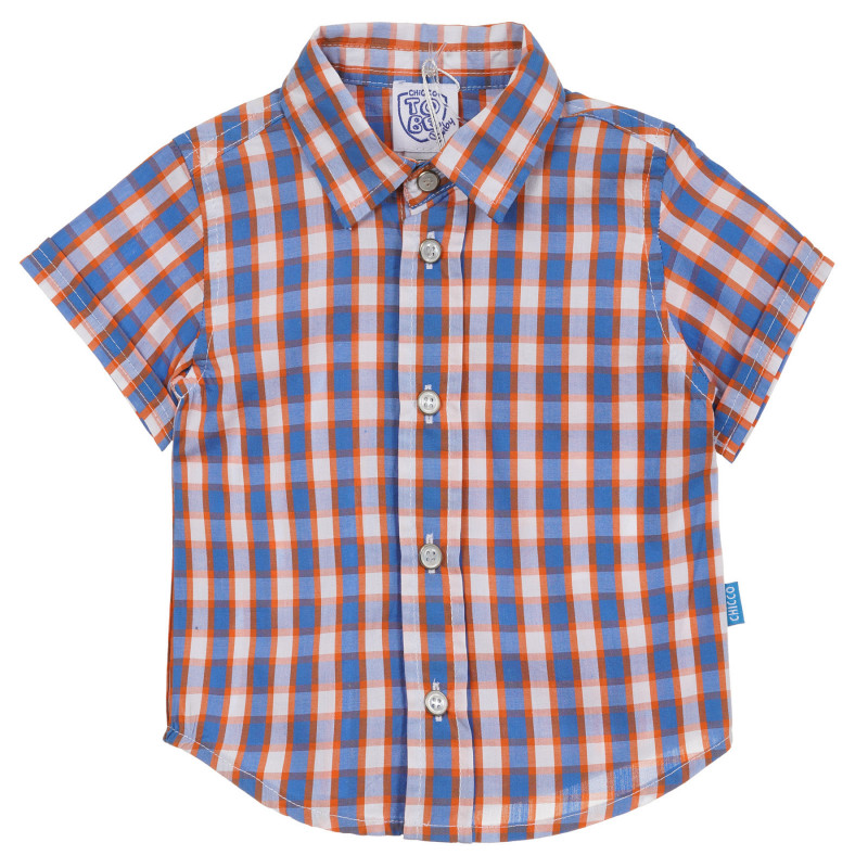 Памучна карирана риза за бебе, многоцветна  300827