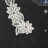 Плетена жилетка с апликация цветя, тъмносиня Chicco 300957 6