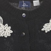 Плетена жилетка с апликация цветя, тъмносиня Chicco 300958 7