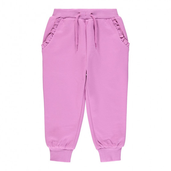 Спортен панталон с къдрички, розов Name it 301328 