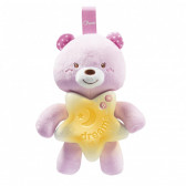 Нощна лампа Goodnight Bear, розов Chicco 301430 3