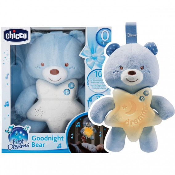 Нощна лампа Goodnight Bear, син Chicco 301433 2