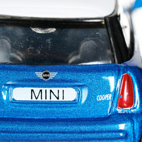 Количка Mini Cooper 2001, синя Goki 301478 3
