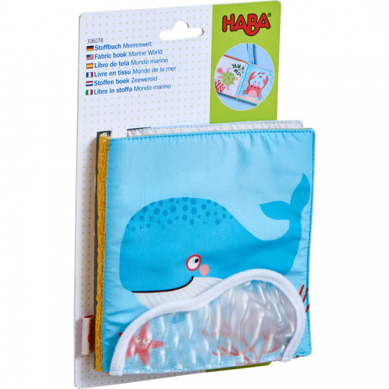 Мека бебешка книжка - Морски свят Haba 302267 2