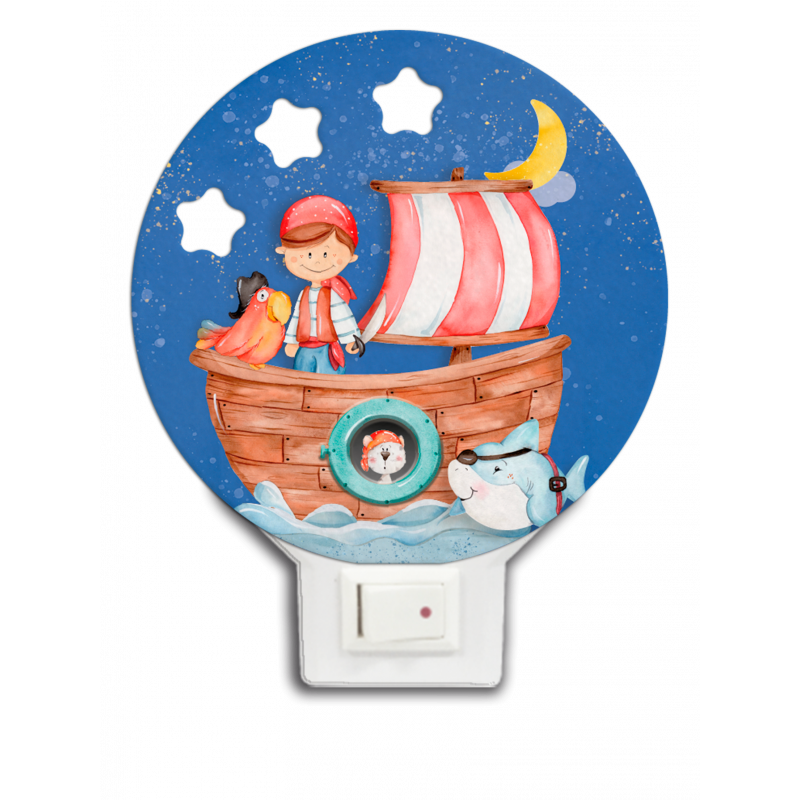 LED лампа за детска стая - Пират  302308