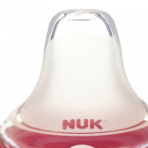 Полипропиленово шише за сок с дръжки, с биберон , 6+месеца, 150 мл., червено с патета NUK 302633 3