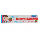 Паста за зъби Homeopathica Kids Малина 6+, пластмасова тубичка, 50 мл Astera 303045 6