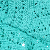Памучна плетена жилетка с къс ръкав за бебе, зелена Chicco 303093 3