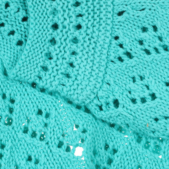 Памучна плетена жилетка с къс ръкав за бебе, зелена Chicco 303093 3