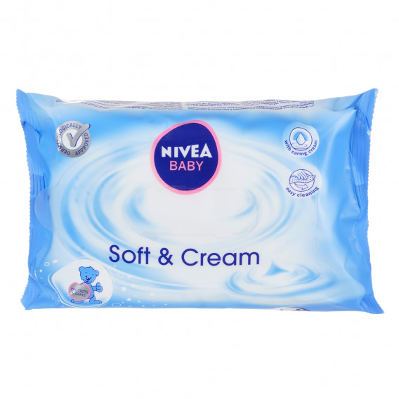 Baby кърпички soft & cream с мек крем, 20 бр. Nivea 303247 