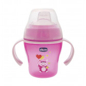 Полипропиленова преходна чаша, Soft cup, 200 мл., цвят: розов Chicco 303260 