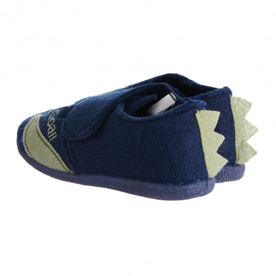 Пантофи със зелени акценти Дино, сини Best buy shoes 303613 2