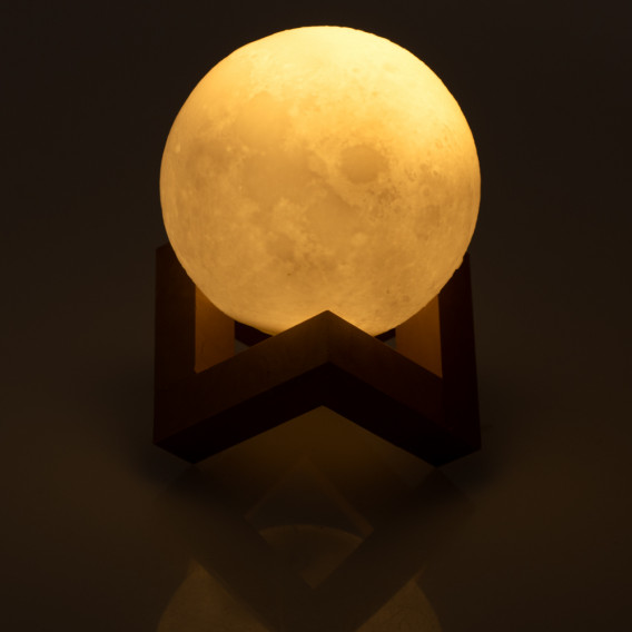 Декоративна нощна лампа - Луна Ikonka 303746 5