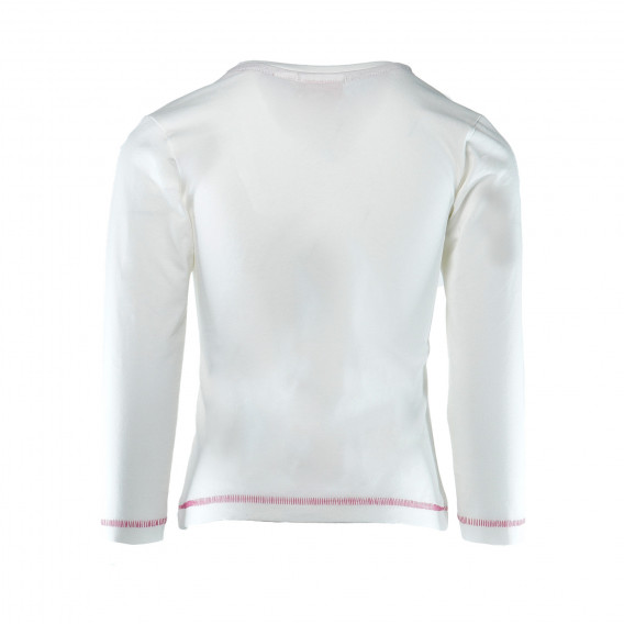 Памучна блуза с дълъг ръкав и щампа кон за момиче SALT AND PEPPER 30404 2
