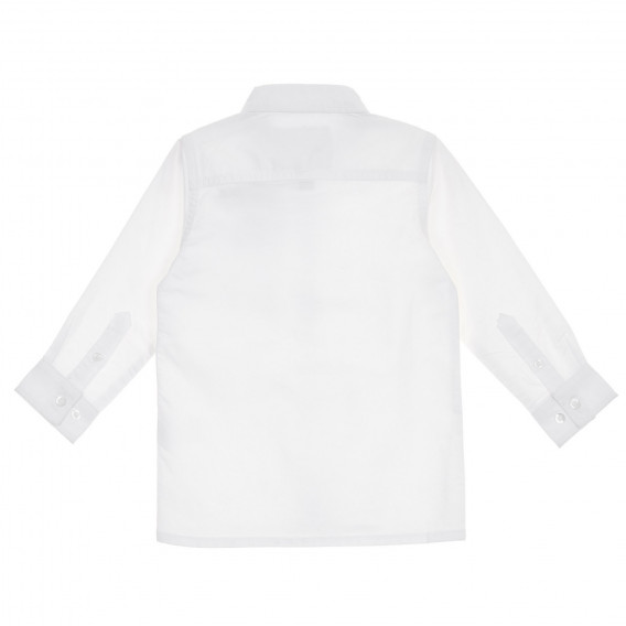 Памучна бяла риза с джоб Cool club 304271 4