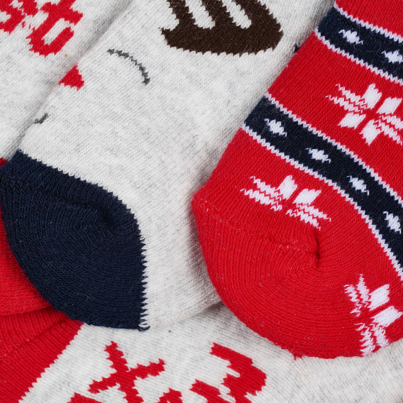 Комплект от три чифта чорапи с коледни мотиви за бебе Cool club 305127 8