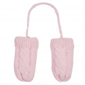 Ръкавици с един пръст и декоративна плетка, розови Cool club 305275 4