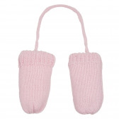 Ръкавици с един пръст и декоративна плетка, розови Cool club 305277 2