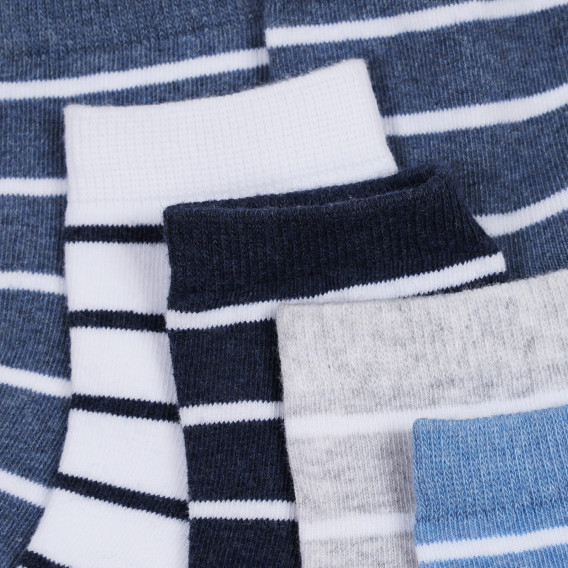 Комплект от пет чифта раирани чорапи, многоцветни Cool club 305303 12