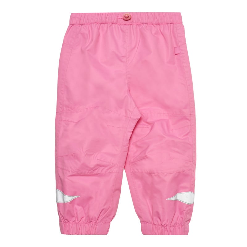 Панталон с водоотплъскващо покритие тип дъждобран, розов  305356
