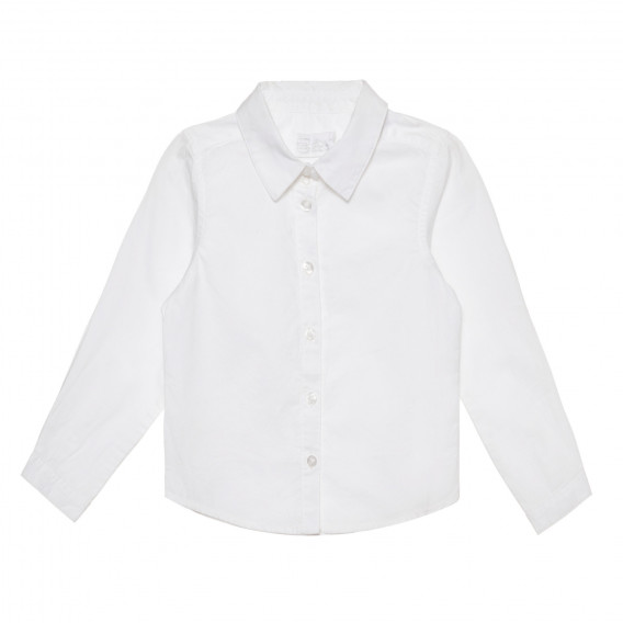 Класическа риза с дълъг ръкав, бяла Cool club 305364 5