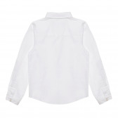 Риза с дълъг ръкав и апликация на коте, бяла Cool club 305481 7