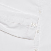 Риза с дълъг ръкав и апликация на коте, бяла Cool club 305482 8