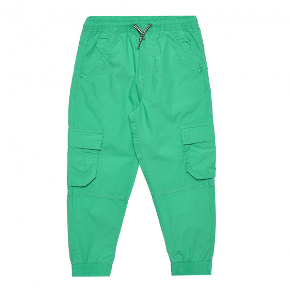 Памучен карго панталон, зелен Cool club 305539 5