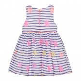 Комплект от рокля с флорален принт и розово болеро Cool club 305661 3