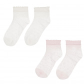 Комплект от два чифта чорапи в розово и бяло Cool club 305738 