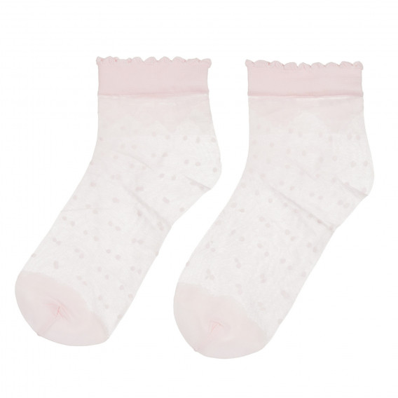 Комплект от два чифта чорапи в розово и бяло Cool club 305739 3