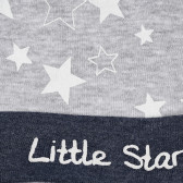 Памучна шапка с връзки Little star за бебе, многоцветна Cool club 305952 2