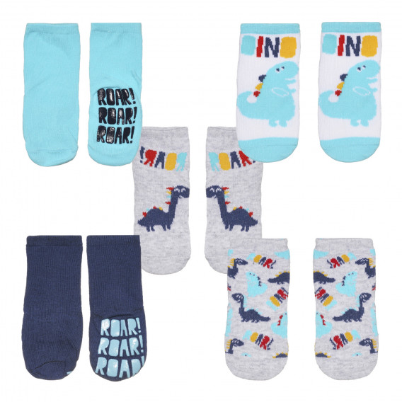 Комплект от пет чифта многоцветни чорапи за бебе Cool club 306349 