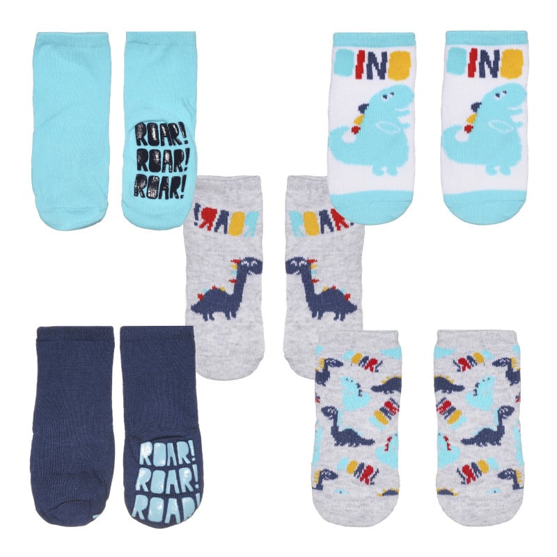 Комплект от пет чифта многоцветни чорапи за бебе  306349