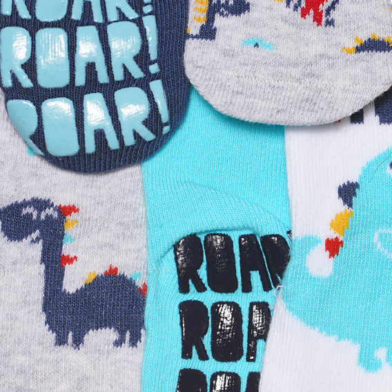 Комплект от пет чифта многоцветни чорапи за бебе Cool club 306351 3