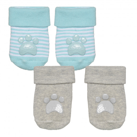 Два чифта чорапи с антихлъзгащо покритие за бебе Cool club 306454 