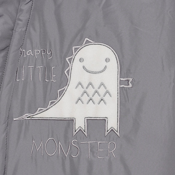 Космонавт за бебе Happy little monster, сив Cool club 306525 10