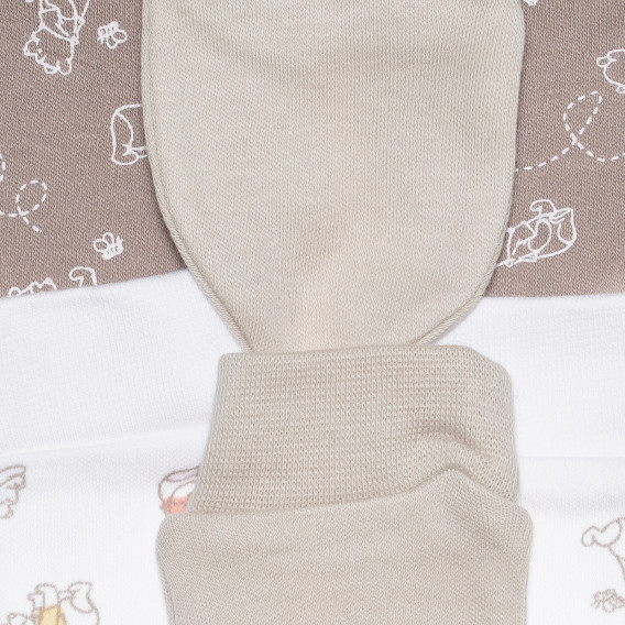 Ръкавички за новородено с принт на Мечо Пух от органичен памук Cool club 306548 7